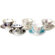 Royal Albert 100 Years 1900-1940 Teacup & Saucer Set, Multicolor , 5 Piece