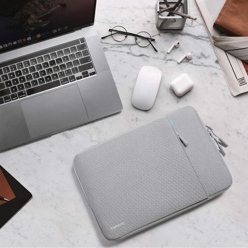  [아마존베스트]tomtoc 360 Protective Laptop Sleeve for 13.3 Inch Old MacBook Air, Old MacBook Pro Retina 2012-2015, Spill-resistant 13 Inch Laptop Case with Accessory Pocket, YKK Zipper Bag