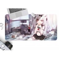 3D City Girl 1013 Japan Anime Game Non-Slip Office Desk Mouse Mat Game AJ WALLPAPER US Angelia (W120cmxH60cm(47x24))
