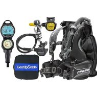 Cressi Patrol BCD Scuba Diving Gear w/ AC2 Compact Regulator, Compact Octo, Donatello Console 2 & GupG Regulator Bag, L