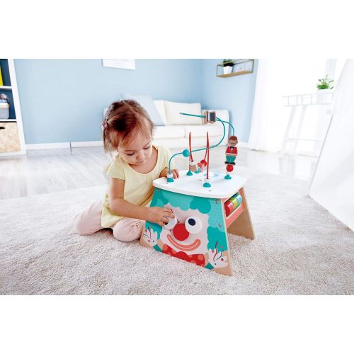  Hape E1813 Light-Up Circus Activity Cube - Multi-Sided Wooden Activity Toy