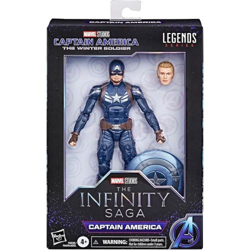 마블시리즈 Marvel Hasbro Legends Series Captain America, Captain America: The Winter Soldier Collectible 6 Inch Action Figures, Legends Action Figures