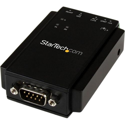  [아마존베스트]StarTech.com 1 Port RS-232 Serial to IP Ethernet Device Server - DIN Rail Mountable - Serial Device Server - Serial Over IP Device Server (NETRS232)