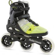 Rollerblade Macroblade 110 3WD Mens Adult Fitness Inline Skate, Grey and Yellow, Performance Inline Skates