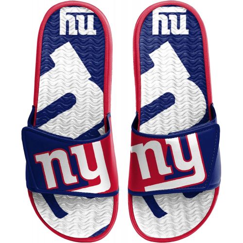 FOCO NFL Mens Cropped Big Logo Shower Sport Flip Flops Sandals Slides