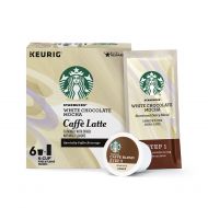 Starbucks White Chocolate Mocha Caffoe Latte Medium Roast Single Cup Coffee for Keurig Brewers, 4 boxes...