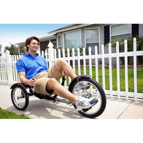  Mobo Cruiser Mobo Shift 3-Wheel Recumbent Bicycle Trike. Worlds 1st Reversible Adult Tricycle Bike