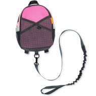 Munchkin Brica by-My-Side Safety Harness Backpack, Pink/Grey