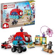 LEGO Marvel Team Spidey's Mobile Headquarters 10791 Building Set - Featuring Miles Morales and Black Panther Minifigures, Spidey and His Amazing Friends Series, for Boys, Girls, and Kids Ages 4+