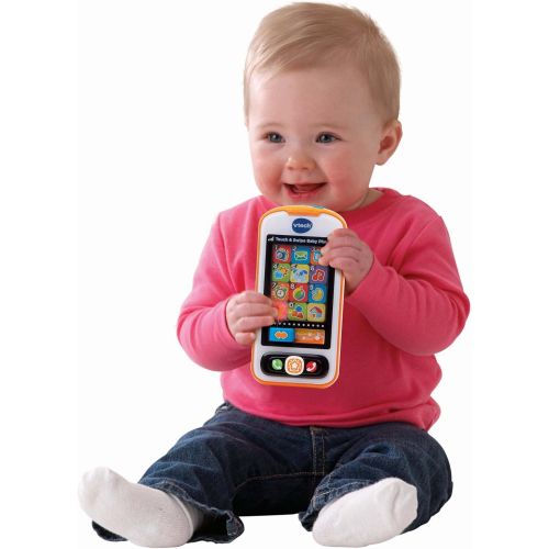 브이텍 VTech Touch and Swipe Baby Phone, Orange