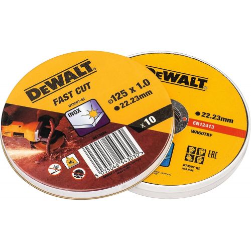  DeWALT DT3507-QZ Cutting Disc Stainless Steel Flat 125 mm x 1.0 mm