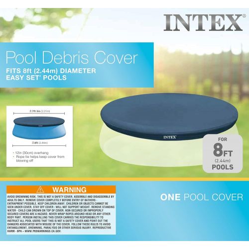 인텍스 Intex Recreation Intex 8-Foot Round Easy Set Pool Cover