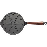 SKEPPSHULT Heart Pancake Iron with Wooden Handle