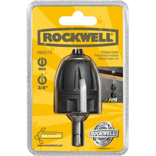  Rockwell RW9275 3/8-inch keyless drill chuck for ¼” Hex Drives