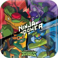 Amscan Rise of the Teenage Mutant Ninja Turtle Square Paper Plates - 9 Multicolor Pack of 8