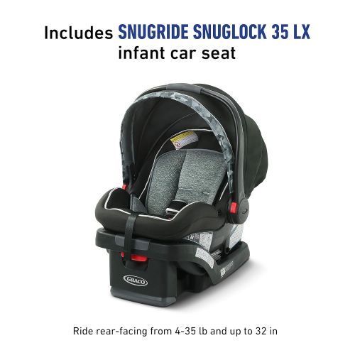 그라코 Graco Modes Jogger 2.0 Travel System Includes Jogging Stroller and SnugRide SnugLock 35 LX Infant Car Seat, Zion