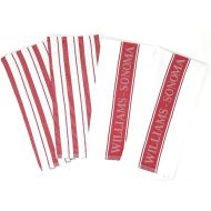 Williams-Sonoma Classic Striped Towels Set & Logo Towels Set - 4 Pack (Claret)