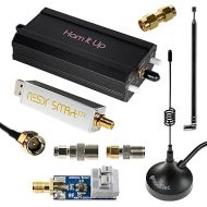 Nooelec NESDR Smart XTR HF Bundle: 300Hz-2.3GHz Software Defined Radio Set for LF/HF/UHF/VHF. Includes NESDR Smart XTR RTL-SDR, Ham It Up Plus v2 Upconverter, 3 Antennas, Balun, Adapters