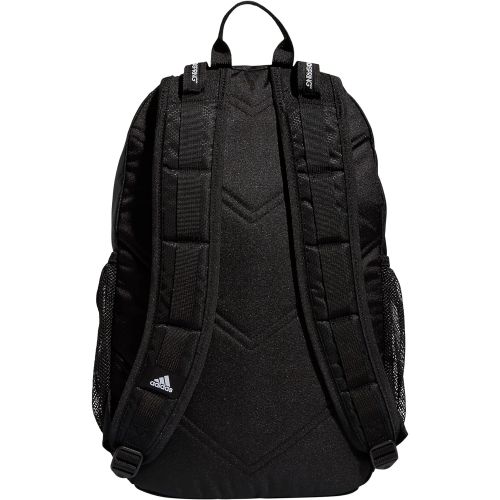 아디다스 adidas Excel 6 Backpack, Black/White 3 Stripe Webbing, One Size