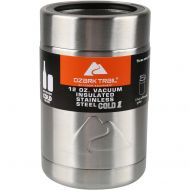 Ozark Trail 12-ounce Vacuum Insulated Stainless Steel Can Cooler with Metal Gasket (4)