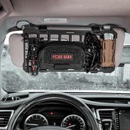 PETAC GEAR Car Sun Visor EDC Orgnaizer|Auto Rigid Molle Panels For Vehicles Car Seat Back Organizer Tactical Gears Rack Truck Mount Panels (Black)