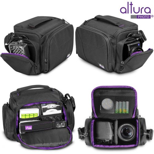  Medium Camera Bag by Altura Photo Mirrorless & DSLR Camera Bag for Nikon, Canon, Sony, Fuji, Compact Camera Shoulder Bag, Portable Camera Bags for Photographers - DSLR Bag / Digita