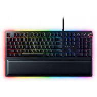 [아마존베스트]Razer Huntsman Elite Gaming Keyboard: Fastest Keyboard Switches Ever - Clicky Optical Switches - Chroma RGB Lighting - Magnetic Plush Wrist Rest - Dedicated Media Keys & Dial - Cla