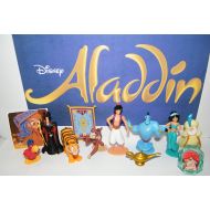 Aladdin Movie Deluxe Party Favors Goody Bag Fillers Set of 12 with 10 Figures, Sticker and PrincessRing Featuring the Movie Characters, Flying Carpet and Lamp!