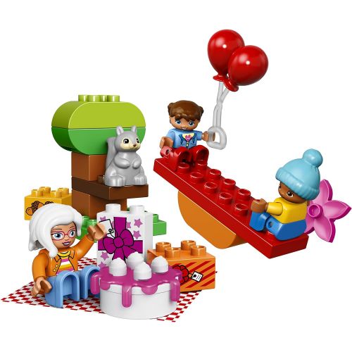  LEGO DUPLO My Town Birthday Party 10832, Preschool, Pre-Kindergarten Large Building Block Toys for Toddlers