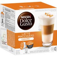 Nestle Nescafe Dolce Gusto Coffee Pods - Latte Macchiato Caramel Flavor - Choose Quantity (3 Pack (48 Capsules))