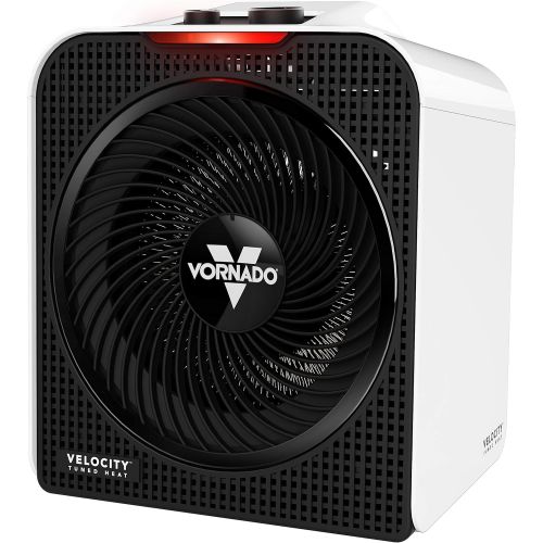 보네이도 Vornado Velocity 3 Space Heater with 3 Heat Settings, Adjustable Thermostat, and Advanced Safety Features, White