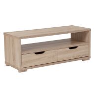 Flash Furniture Howell Collection TV Stand with Storage Drawers in Sonoma Oak Wood Grain Finish