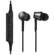Audio-Technica ATH-CKR55BTBK Sound Reality Bluetooth Wireless In-Ear Headphones with In-Line Mic & Control, Black