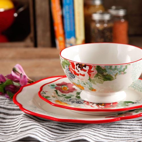  The Pioneer Woman 82709.12R Country Garden 12-Piece Decorated Dinnerware Set by The Pioneer Woman