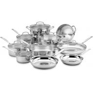 Cuisinart 77-17N Stainless Steel Chefs Classic Stainless, 17-Piece, Cookware Set