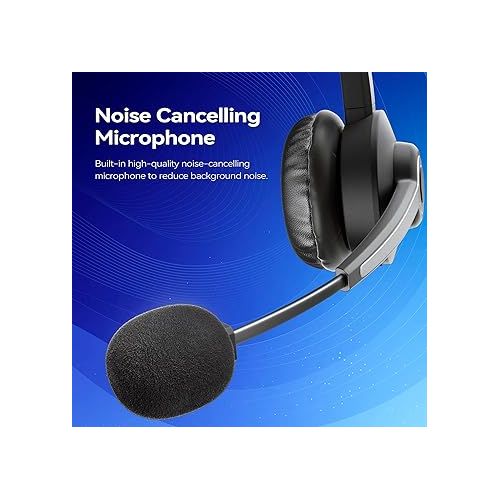  Corded Telephone Headset RJ9, with Noise Canceling Mic Mono, for 2465 2564 480 6402D A100 S10 300 301 430 DTU-8 DTU-16 5010 5020 and Other Office Landline Deskphones(New)