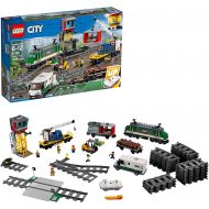 LEGO City Cargo Train 60198 Remote Control Train Building Set with Tracks for Kids(1226 Pieces)