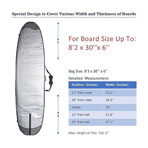  Abahub Premium Surfboard Travel Bag