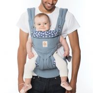 Ergobaby OMNI 360 All-in-One Ergonomic Baby Carrier, All Carry Positions, Newborn to Toddler, Blue Daisies