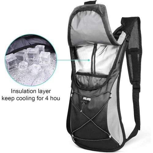  KUYOU Hydration Pack with 2L Hydration Bladder Lightweight Insulation Water Rucksack Backpack Bladder Bag Cycling Bicycle Bike/Hiking Climbing Pouch