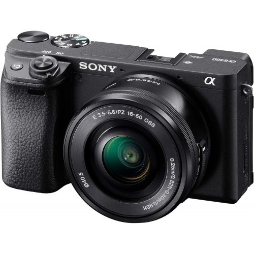 소니 [아마존베스트]Sony Alpha a6400 Mirrorless Camera: Compact APS-C Interchangeable Lens Digital Camera with Real-Time Eye Auto Focus, 4K Video, Flip Screen & 16-50mm Lens - E Mount Compatible Camer