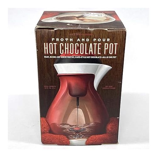  Williams - Sonoma Froth & Pour Hot Chocolate Pot (Red) 32 oz.