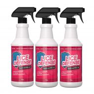 Exterminators Choice Lice Defense Repellent Spray Treatment_Kill and Repel Carpets Bedding School Backpacks 3 Pack