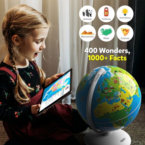  [아마존베스트]Shifu Orboot (App Based): Augmented Reality Interactive Globe For Kids, Stem Toy For Boys & Girls Ages 4+ Educational Toy Gift (No Borders, No Names On Globe)