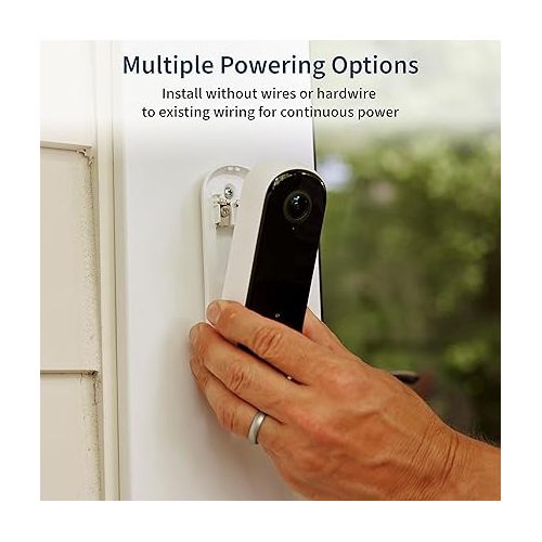  Arlo Video Doorbell 2K (2nd Generation) ? Battery Operated or Wired Doorbell, Smart Wi-Fi, Security Camera, Surveillance, White ? AVD4001?