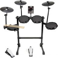 [아마존베스트]RockJam, Eight-Piece Electronic Drums Adjustable Mesh Head, Rack and Module with 30 Kits, USB and Midi connectivity (DDMESH1000)