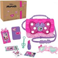 Just Play Disney Junior Minnie Mouse Bowfabulous Bag Set, 9-pieces, Dress Up and Pretend Play, Kids Toys for Ages 3 Up