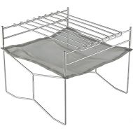 NANGOGEAR 11105-H2 (SOLO-303-H2) Bonfire Stand, Stainless Steel Mesh, Solo Grill, Large