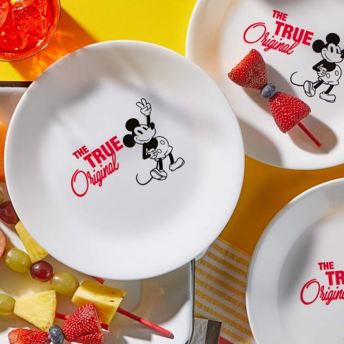  [아마존베스트]Corelle Disney Mickey Mouse-The True Original 8.5 Salad Lunch Plates, 8 Pack (Disney Mickey Mouse - The True Original)