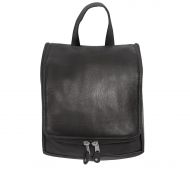 Canyon Outback Leather Goods, Inc. Canyon Outback Leather Bryercliff Hanging Leather Toiletry Bag - Black